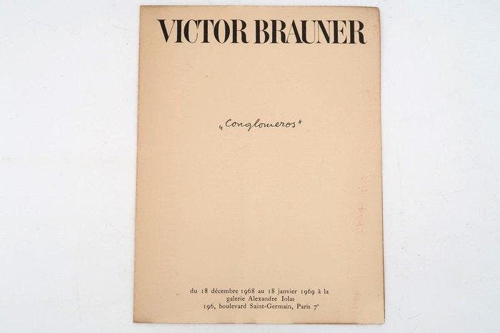 Victor Brauner - Conglomeros - 1968, Antiek en Kunst, Antiek | Boeken en Manuscripten