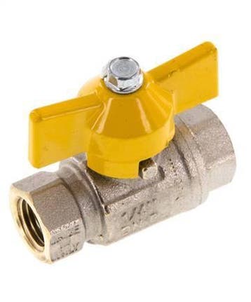 Rp 1/4 Pouce Gaz 2 Voies Poignée Papillon Vanne à Boisseau, Verzenden