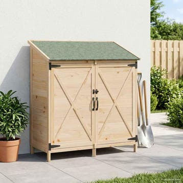 vidaXL Tuin Shed Naturel 106 x 56 x 113,5 cm Massief, Verzenden