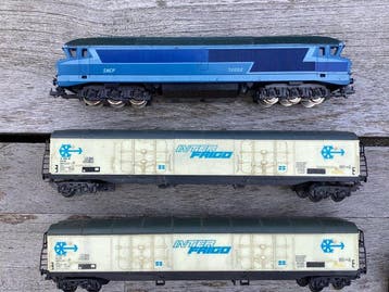 Lima H0 - Ensemble de train (10) - Locomotives et wagons