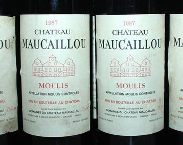1987 Château Maucaillou - Moulis - 12 Flessen (0.75 liter)