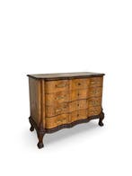 Ladekast - Walnoot, Hout, Messing