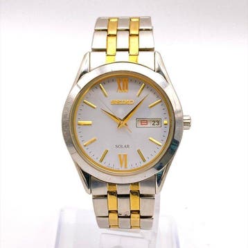 Seiko - Solar - Zonder minimumprijs - V158-0BA0 - Heren -
