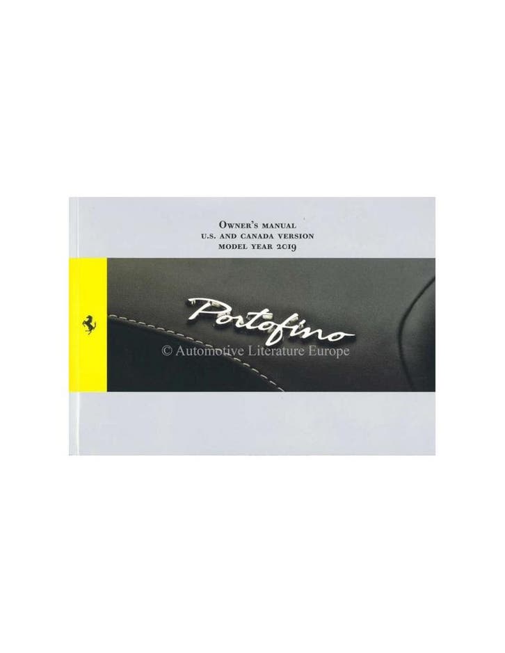 2019 FERRARI PORTOFINO INSTRUCTIEBOEKJE ENGELS, Autos : Divers, Modes d'emploi & Notices d'utilisation, Enlèvement ou Envoi