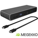 ICY BOX IB-DK8801-TB4 notebook dock & poortreplicator, Computers en Software, Overige Computers en Software, Verzenden, Nieuw
