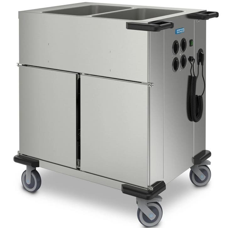 Bain-Marie Wagen | Elektrisch | 2x 1/1 GN |  90°C | 2.3kW, Zakelijke goederen, Horeca | Keukenapparatuur, Nieuw in verpakking