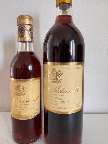 1990 Château Suduiraut - Sauternes 1er Cru - 1 Half Bottle, Verzamelen, Wijnen, Nieuw