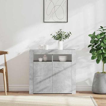 Dressoir LED betonlook - Tweede kansje, OP = OP!, Huis en Inrichting, Gebruikt, Verzenden, 50 tot 100 cm, Minimalistisch