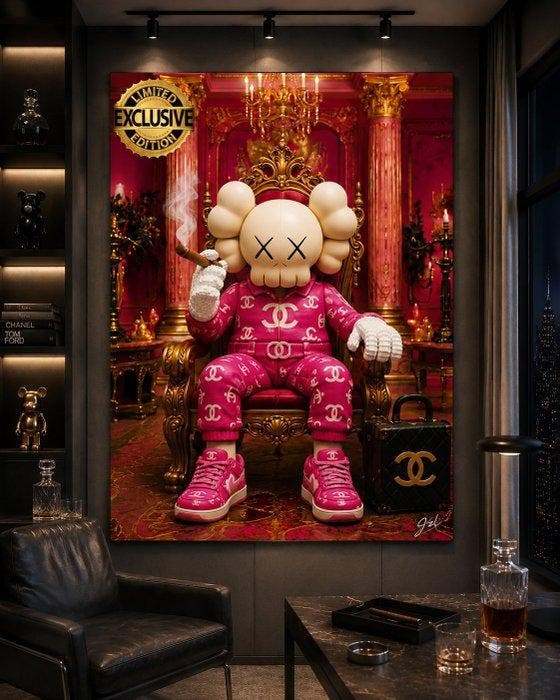 JZL - [XL] KAWS LEGO King — Chanel Pink Edition, Enfants & Bébés, Jouets | Duplo & Lego