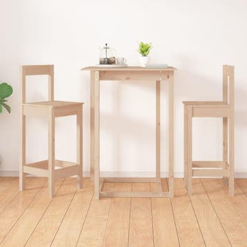 vidaXL Barstoelen 2 st 40x41,5x112 cm massief grenenhout, Huis en Inrichting, Stoelen, Verzenden, Nieuw