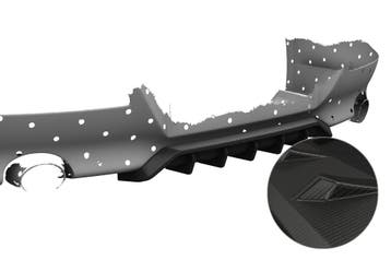 Achterskirt voor BMW 6 Serie E63 / E64 Coupé en Cabrio HA487, Verzenden