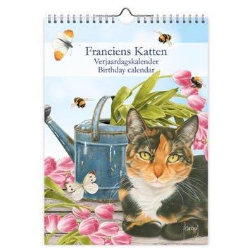 Franciens Katten Lapjeskat verjaardagskalender 18x25, Ophalen of Verzenden