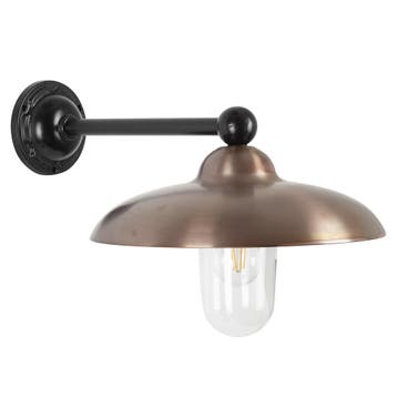 Stal- & Boerderijlampen Le Havre Muurlamp Zwart/Brons, Verzenden, Nieuw