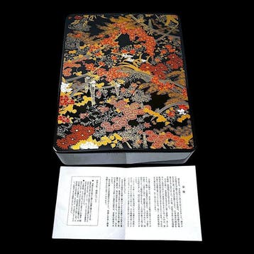 Kyoto Lacquer () Fubako (Document Box) – Colorful Floral