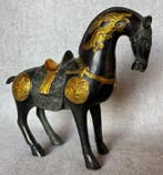 Beeld, Tang-Dynasty stijl paard - 21 cm - Brons, Antiek en Kunst