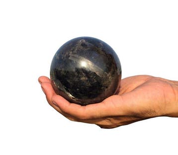 KAMR GEM Natuurlijke larvikietbol 90 mm Opvallende Noorse