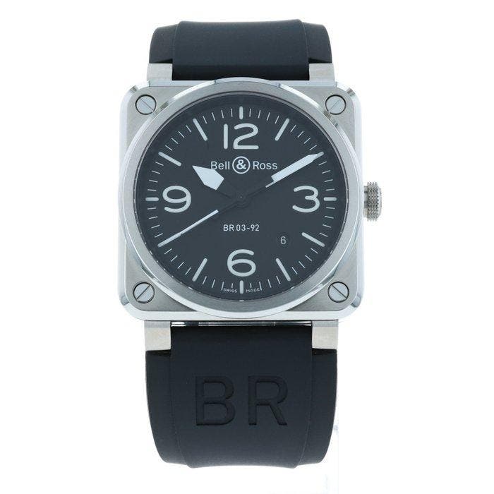 Bell & Ross - Aviation BR03-92-S Date - BR03-92-S - Heren -, Handtassen en Accessoires, Horloges | Heren