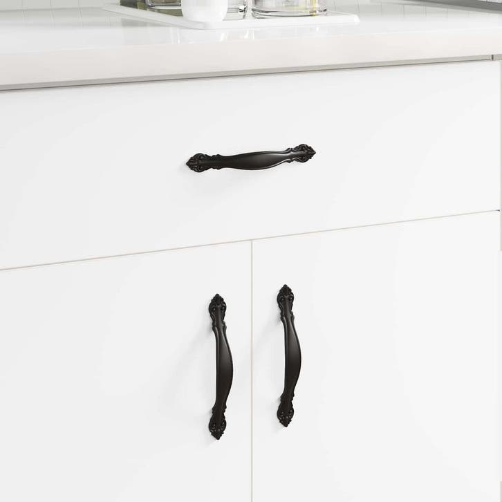 vidaXL Handvat 968 pcs Zwart Zinklegering, Doe-het-zelf en Bouw, Hang- en Sluitwerk, Nieuw, Verzenden