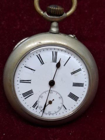 Zakhorloge Remontoir 6 Rubis - Fraaie wijzerplaat - Fraai, Nieuw
