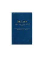 1928 DELAGE TYPE DR INSTRUCTIEBOEKJE ENGELS, Ophalen of Verzenden