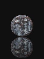 Romain antique Bronze Timbre Éros ailé époustouflant et rare