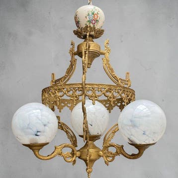 Lustre - en bronze doré