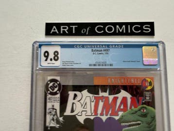 Batman #497 - CGC 9.8 - Bane Breaks Batmans Back - 1 Graded, Boeken, Nieuw