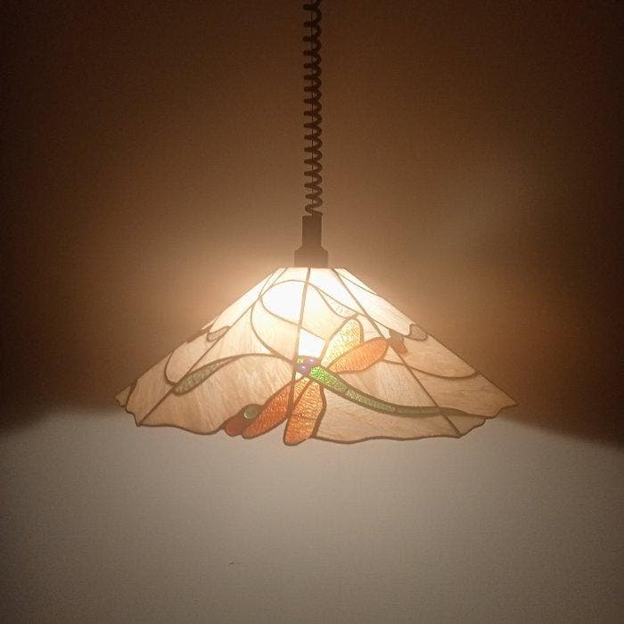 Post verlichting - Plafondlamp - Tiffany-stijl -, Antiquités & Art, Curiosités & Brocante