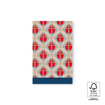 5 cadeauzakjes mijter 12x19cm- sinterklaas (Per 5 stuks), Ophalen of Verzenden, Nieuw, Cadeauzakje