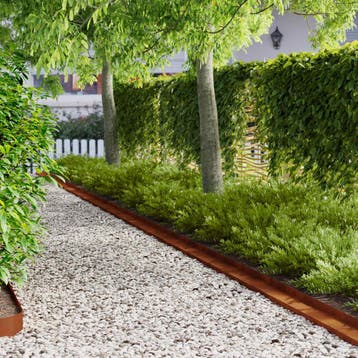 vidaXL Gazonrand 10 pcs 100 x 10 x 8 cm Staal Roestig, Tuin en Terras, Bielzen en Borduren, Verzenden, Nieuw