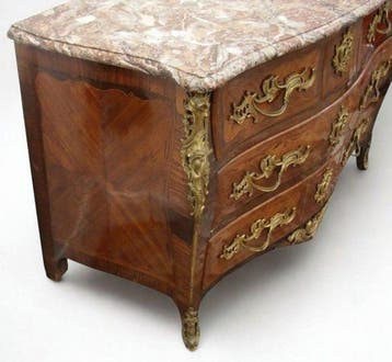 J.M. Chevalier - Commode - Chêne, Bois de pin, Palissandre -