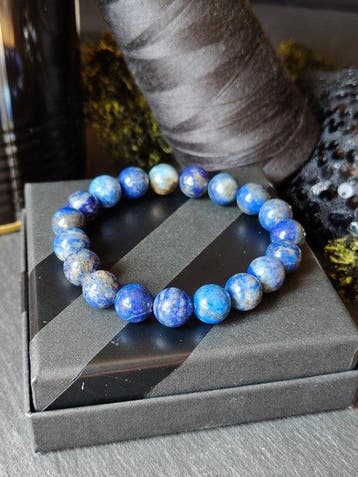 Collectie armbandjes lapislazuli, aquamarijn, turkoois,, Verzamelen
