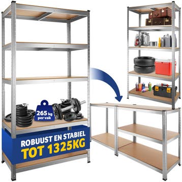 Werkplaatsrek - 180 x 90 x 45 cm, 1325 kg, Huis en Inrichting, Verzenden, Nieuw