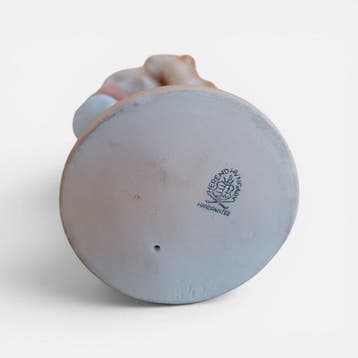 Herend - Figure - Bambina con cane - Porcelaine, Antiek en Kunst