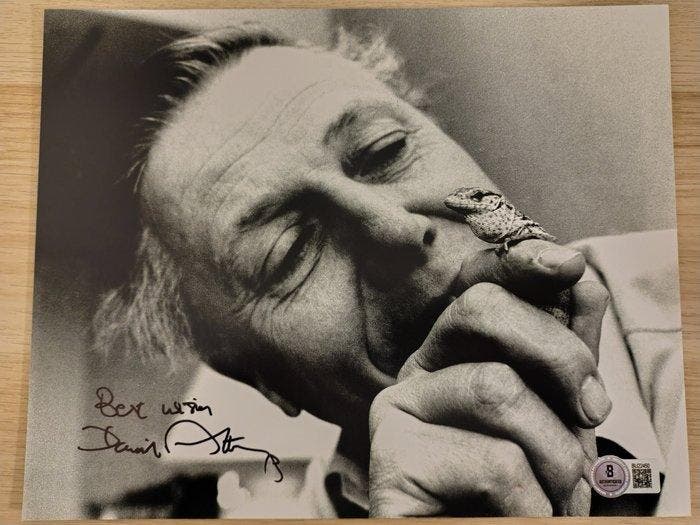 Sir David Attenborough - Planet Earth - Autograph, Photo, Verzamelen, Film en Tv