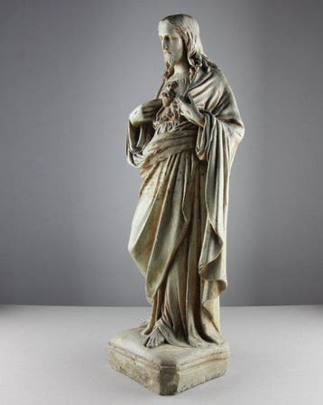Beeld, Sacred Heart of Jesus - 57 cm - Gips