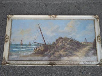 Dirk Kubbe (1903-1988) - Aan zee