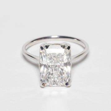 Bague de fiançailles - 18 carats Or blanc - 5.06ct. tw.