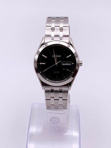 Seiko - solar day-date - Zonder minimumprijs - V158-0AZ0 -