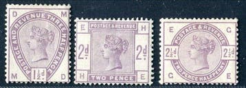 Groot-Brittannië 1883/1884 - Victoria, Selection MH - SG, Gestempeld