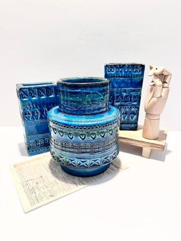 Bitossi - Aldo Londi - Vaas (3) - Rimini Blu - Keramiek