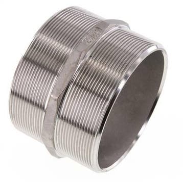Double embout G4 en acier inoxydable Joint plat 16bar, Bricolage & Construction, Verzenden