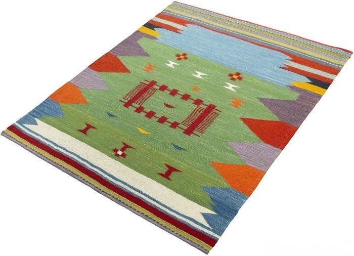 Handgeweven designer-kelim - Kelim - 132 cm - 108 cm, Maison & Meubles, Ameublement | Tapis & Moquettes