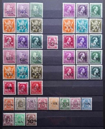 België 1946/1946 - België: OBP 724A/24vv ** Lokale opdrukken
