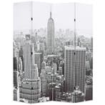 vidaXL Kamerscherm New York bij daglicht 160x170 cm zwart en, Verzenden, Nieuw