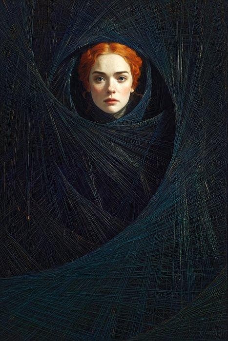 Iconica - Web of Shadows - Unique 1/1 XXL (150x100 cm), Antiek en Kunst, Kunst | Designobjecten