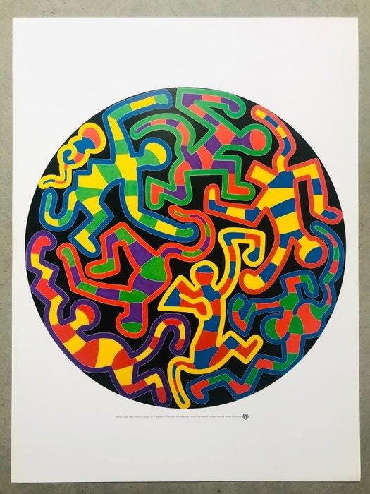 Keith Haring - Monkey Puzzle - Offset lithography- TeNeues, Antiquités & Art, Art | Objets design