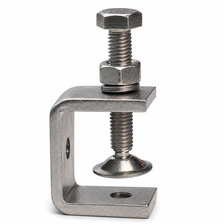 Schroefklem 304 RVS  Balkklem, Tuin en Terras, Overige Tuin en Terras, Verzenden