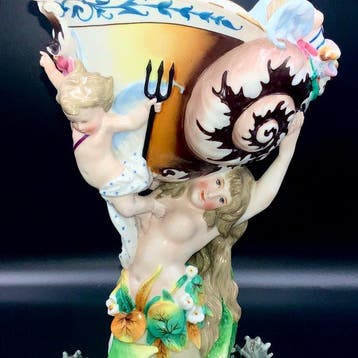 KPM - A.W.Kister - Historism - Melusine Centerpiece (29
