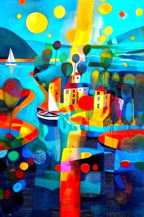 Jowita Skalska - Beyond the Horizon XXL, Antiquités & Art, Art | Objets design
